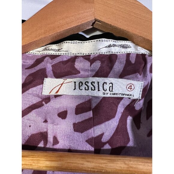 Jessica Jacket Girls 4 Black Velvet Coat Silk Blend Lined D20 - Picture 6 of 7